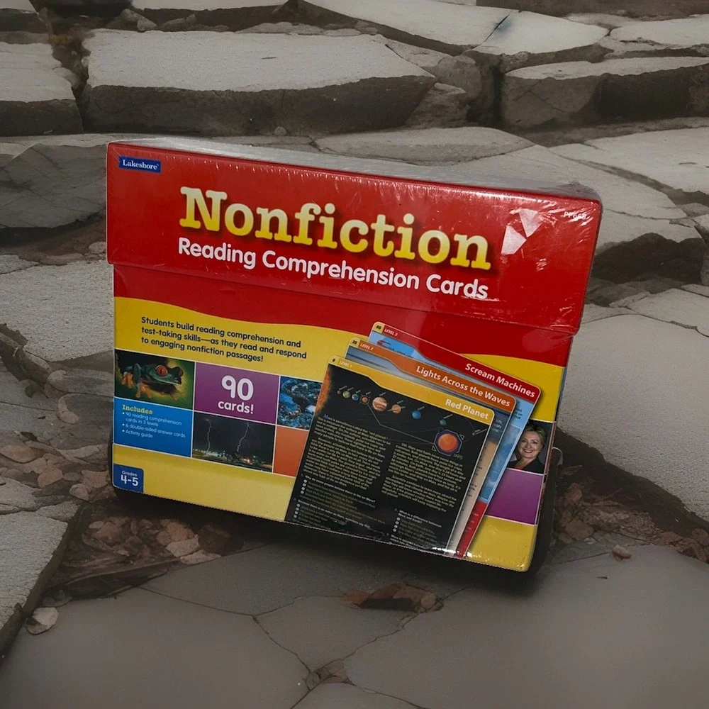 Lakeshore Nonfiction Reading Comprehension Cards Grades 4-5 Homeschool(5/#0)